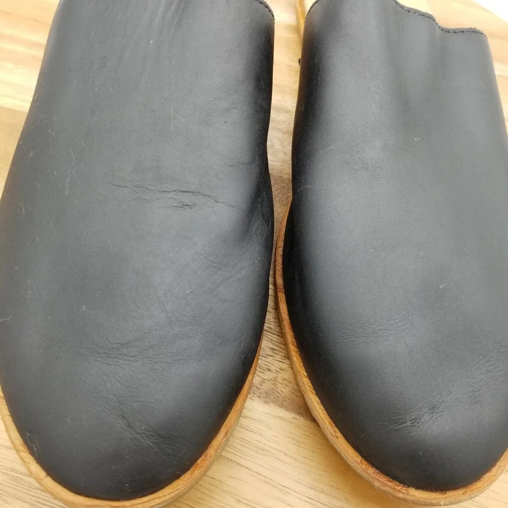 Sorel Ella Mule Black Leather Women's Size 8.5 - Picture 4 of 10